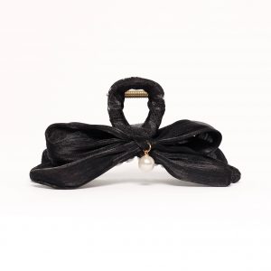 Ezra Bow Hair Clip - Black
